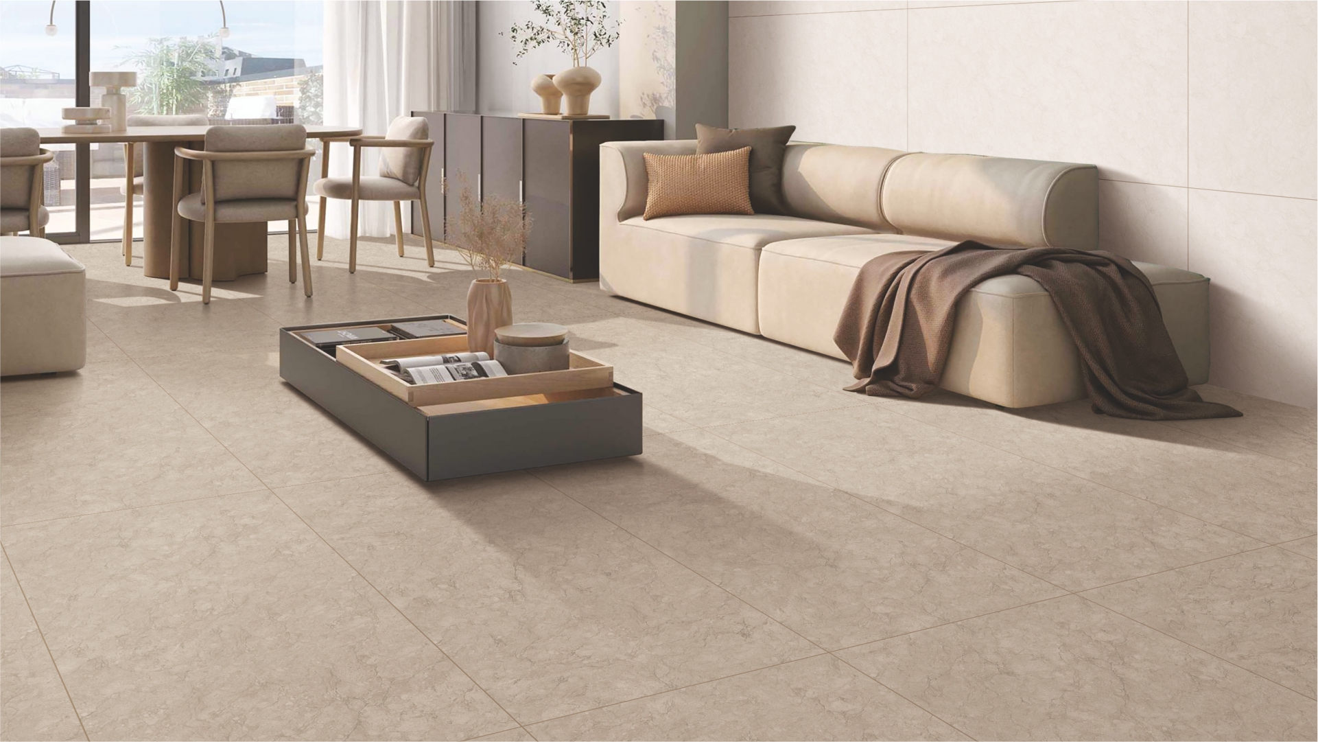 Beautiful tiled space