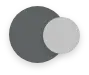 Dark Grey and Light Grey colour swatch for bedroom
