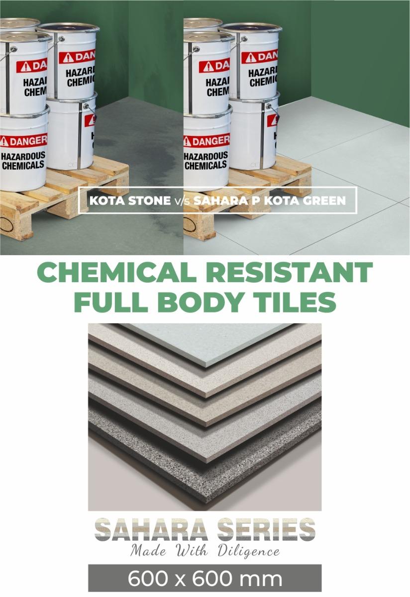 Sara Kota Tiles Chemical Resistance