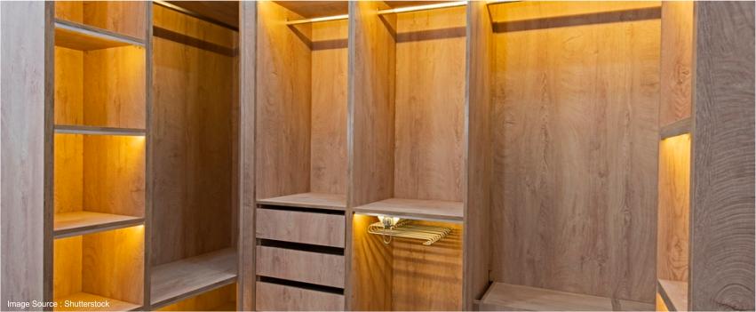 Wooden Wardrobes With Multiple Storage Units