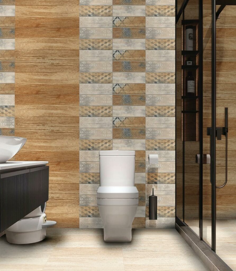 beige ceramic tiles for bathroom 