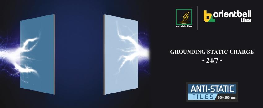 grounding static charge tiles