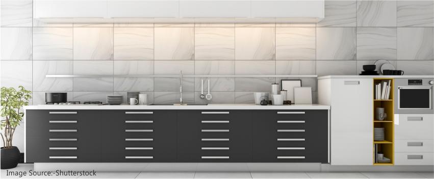 Encaustic Art Inspired Backsplash for kitchen