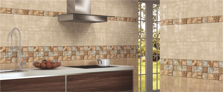 earthy tone tiles for kitchen