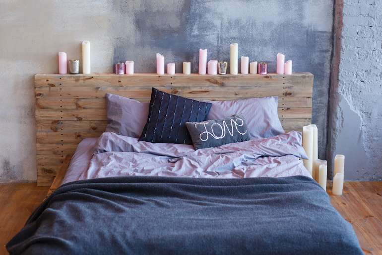 Lilac And Light Blue Colour Combination for bedroom walls