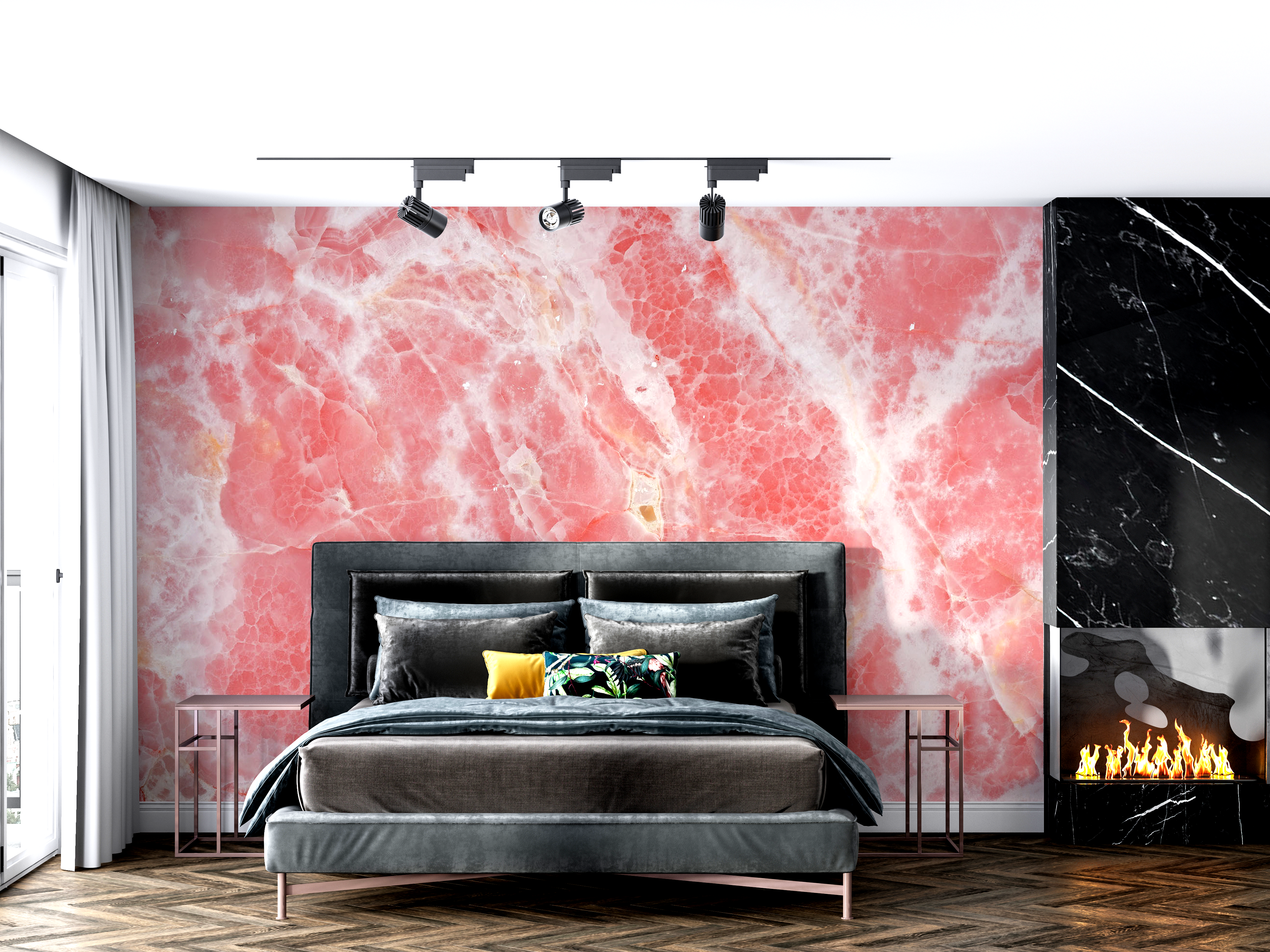 Pink Marble Texture Wall