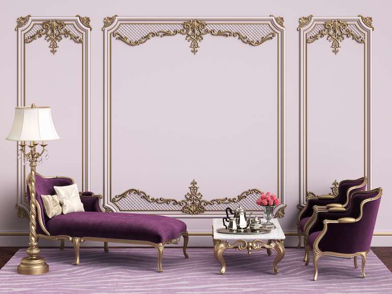 Purple Contrasting mouldings