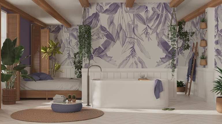 Purple Texture Wall