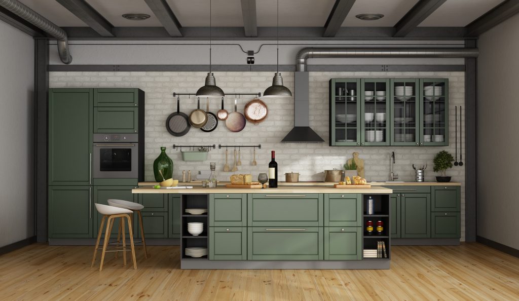 geomatric pattern kitchen design