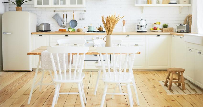 Which Floor Colour Tiles Can Go Best With White Cabinets