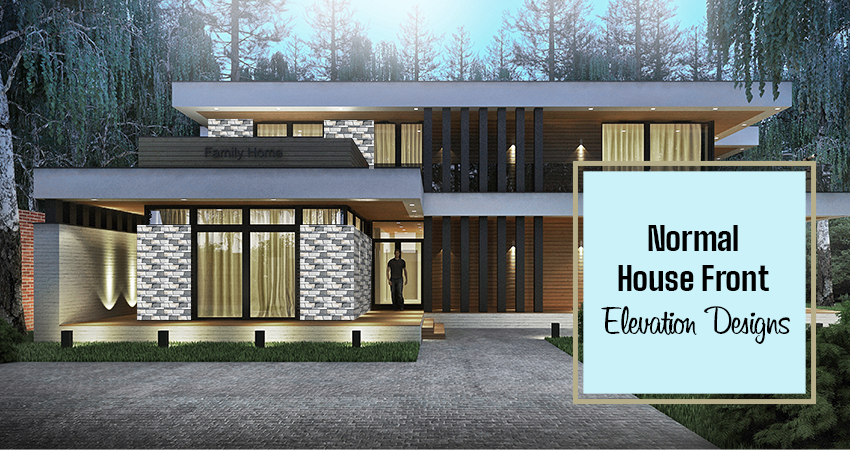 Normal House Front Wall Elevation Designs