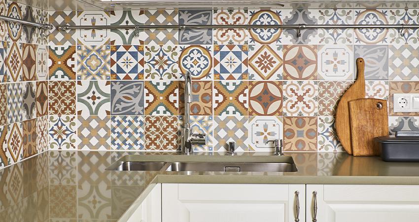 Moroccan tiles for your kitchen wall