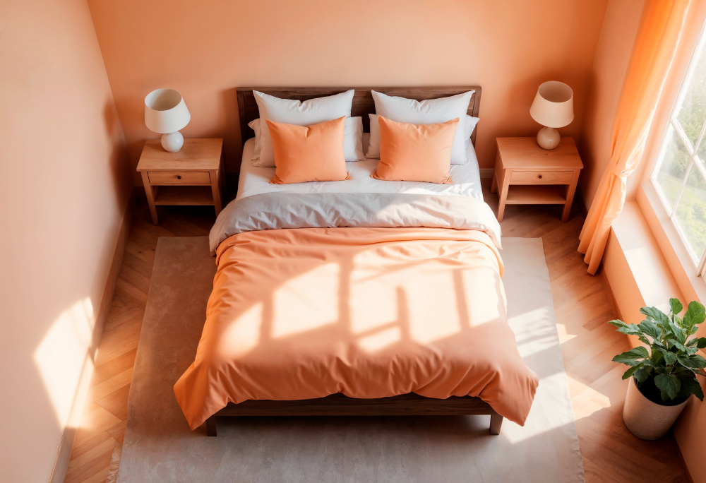 Bed Back Design with Cushions