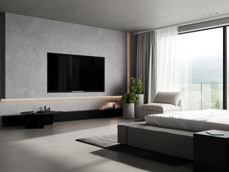 Bedroom TV Unit Design