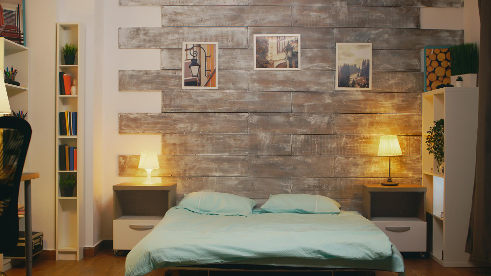 Textures and Accents bedroom back design