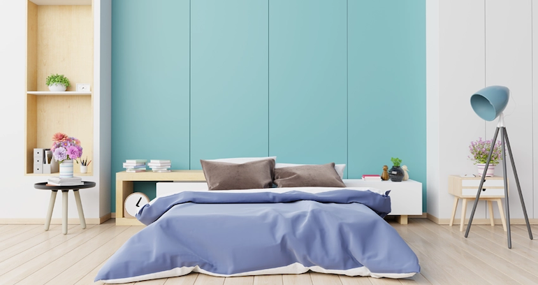 Colourful back wall design