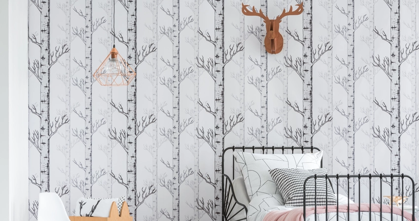 bed-back-wall-with-a-wallpaper
