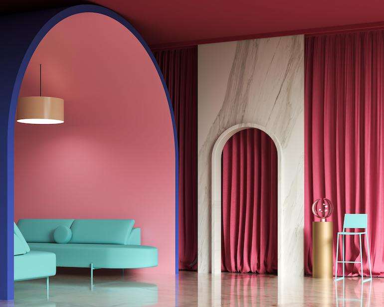 Dual Tones of Pink Walls