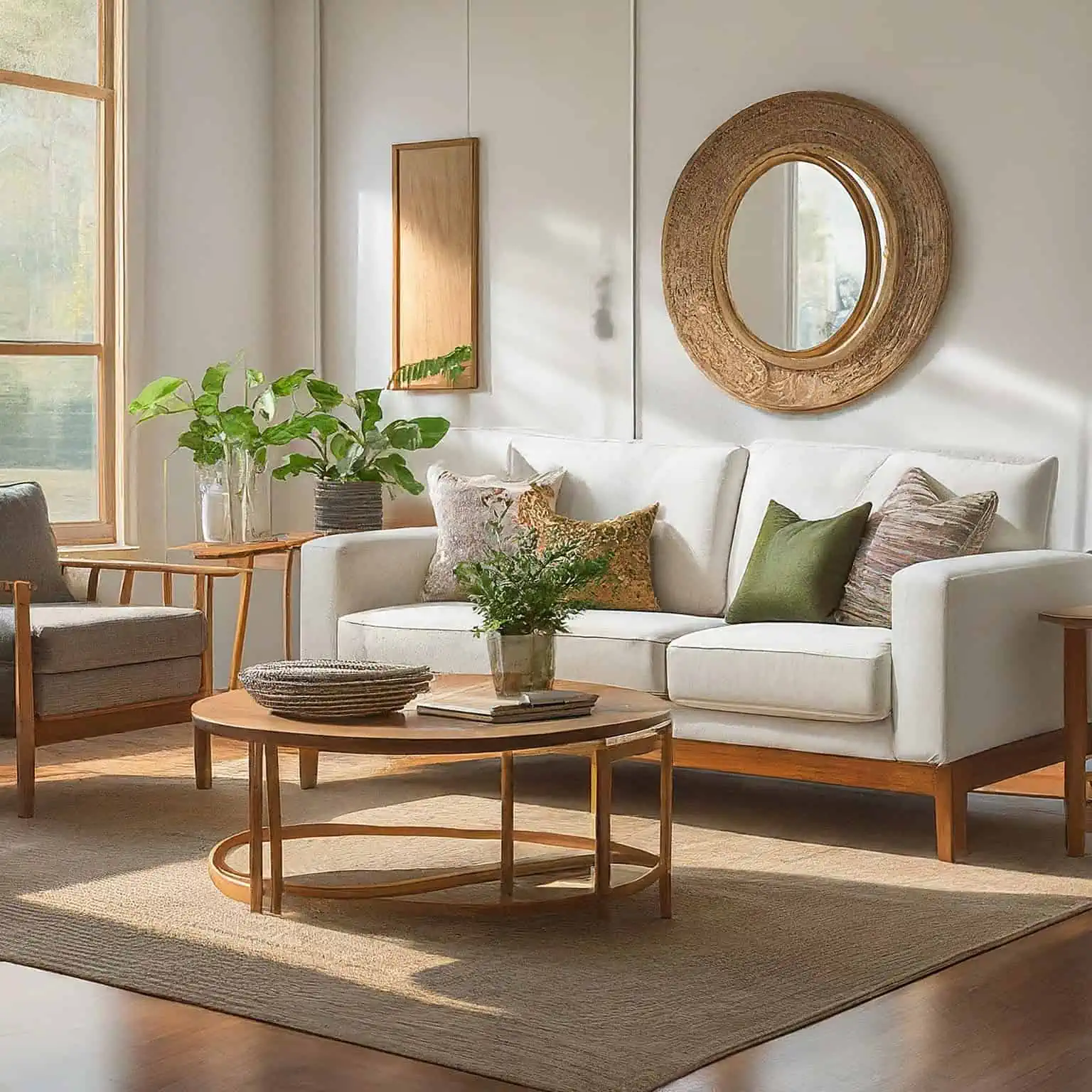 All-White Walls in living room