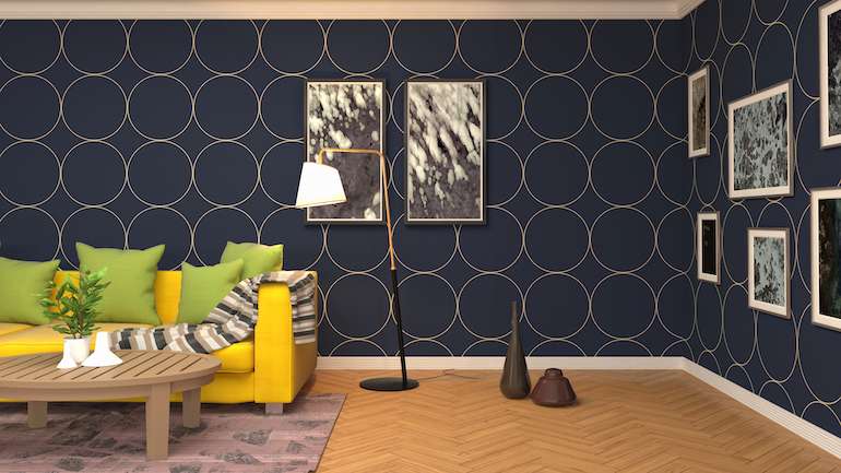 Geometric Patterned Wallpaper