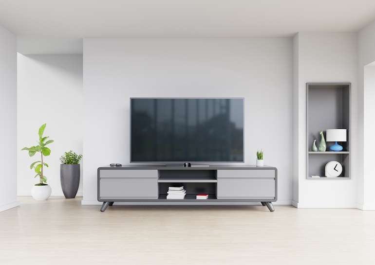 Low Shelf Living Room TV Cabinet Design Idea for living room