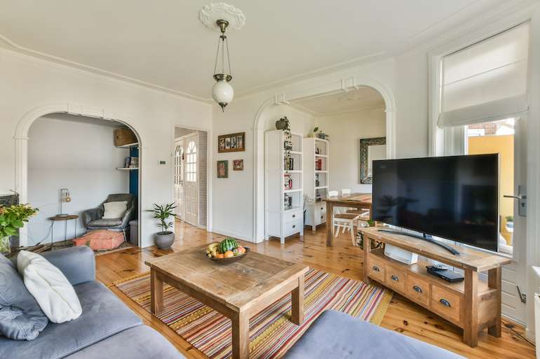 Tv best sale unit area