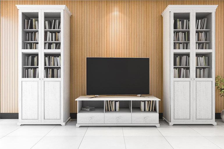 Library-cum-Cabinet for TV Design idea