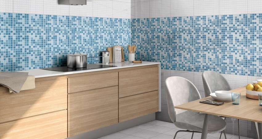 Mosaic Look kitchen back splash design idea