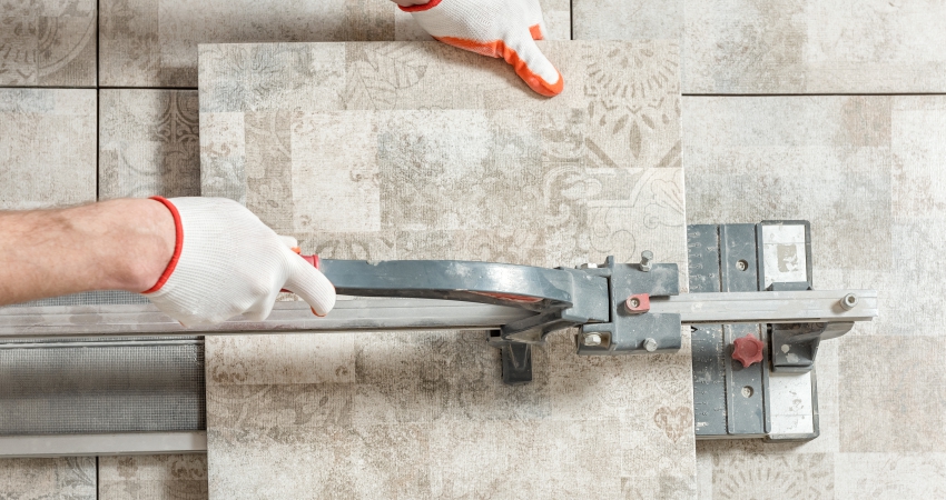 cutting tile for proper fitting