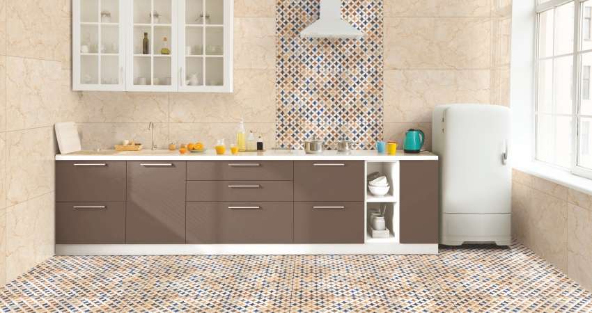 Moroccan style kitchen back splash idea