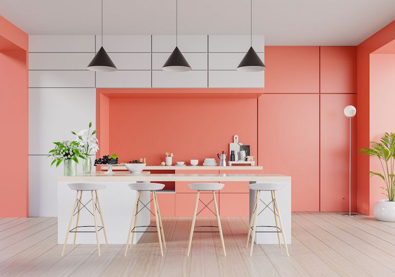 Accent Wall Colour Combination for Kitchen