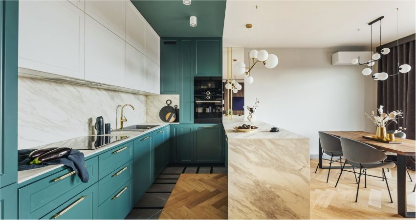 Luxurious open modular kitchen design