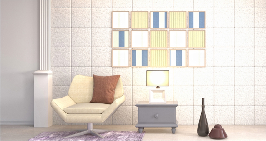 Mix and match half wall tile design idea