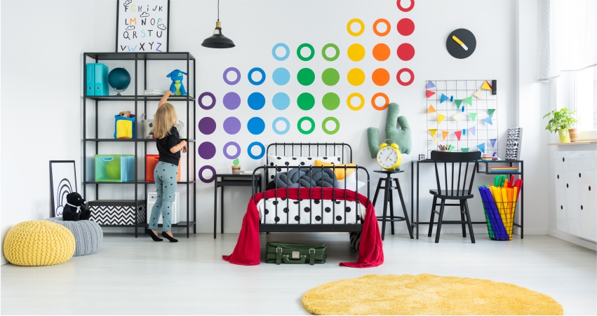 colourful wall stickers