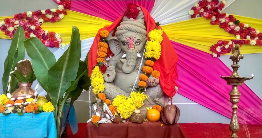 eco-friendly Ganpati decoration ideas for your home