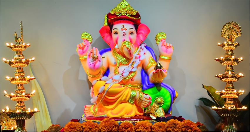 Ganpati Lighting Decoration Ideas for Your Home