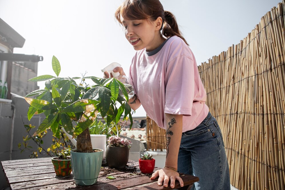 small garden in balcony