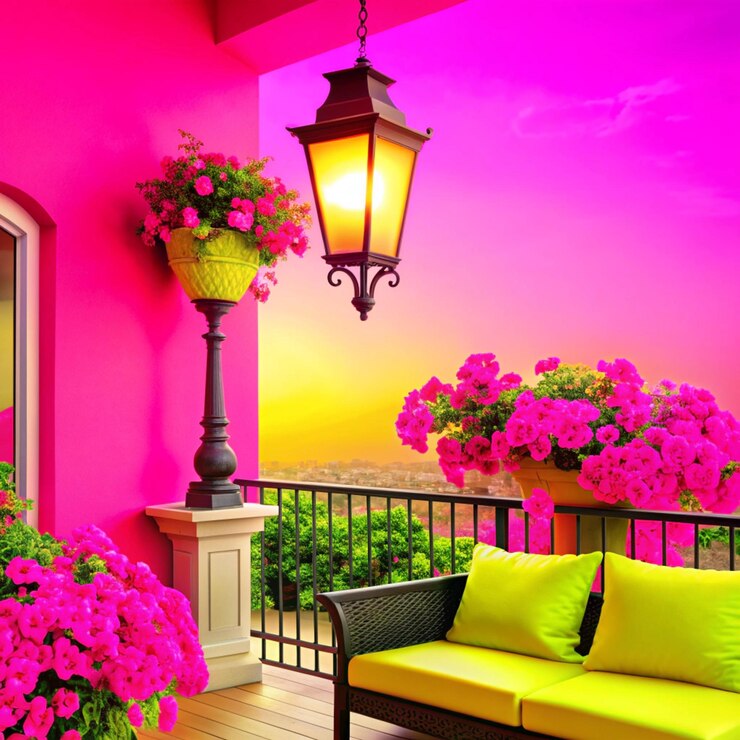 Add a Pop of Colour to your balcony 