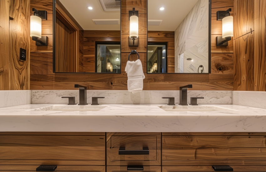 Classy Vanity Countertop Designs