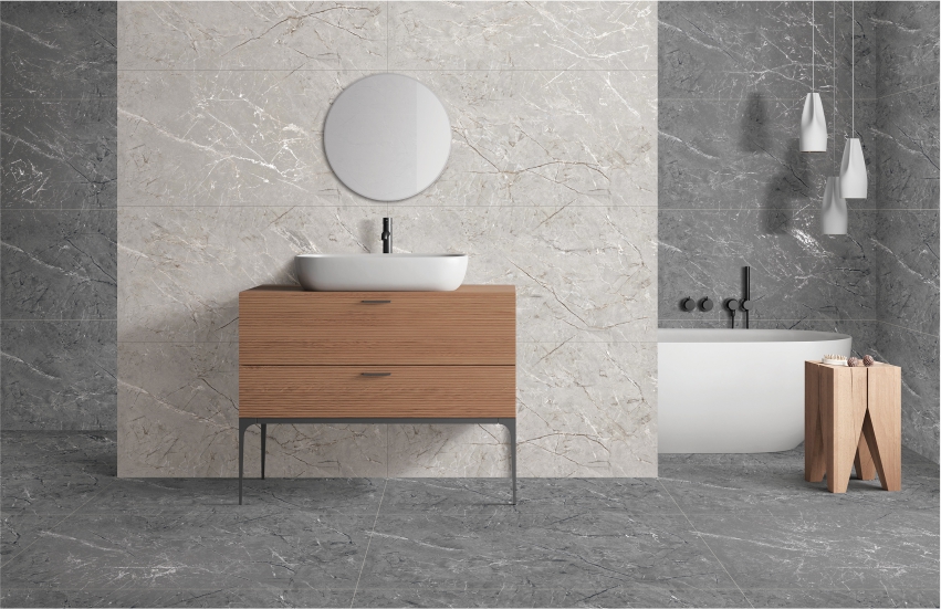 Light and Neutral Bathroom Colours