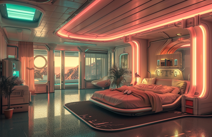 Neon and Coloured Lights For Bedroom
