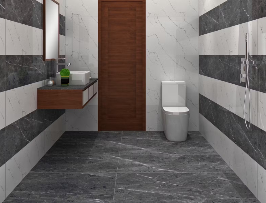 Bold and Dark Bathroom Colours