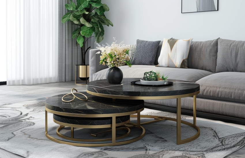 Stylish Living Room Table Designs - Orientbell Tiles