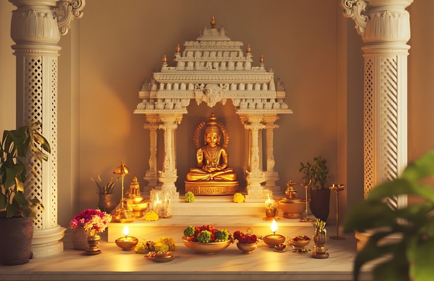 Beautiful Pooja Room Colour Ideas for a Peaceful Space