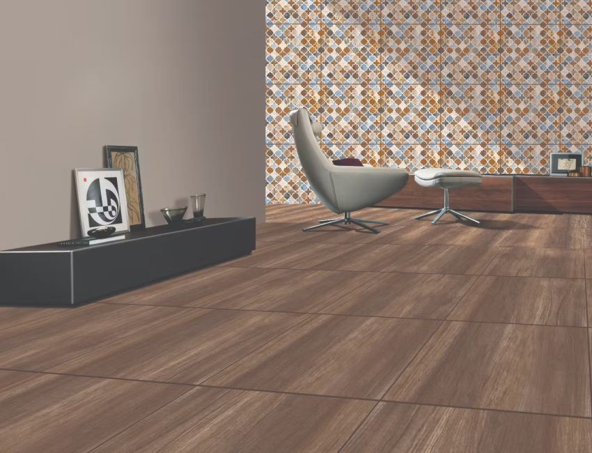 Mocha Mousse wall design