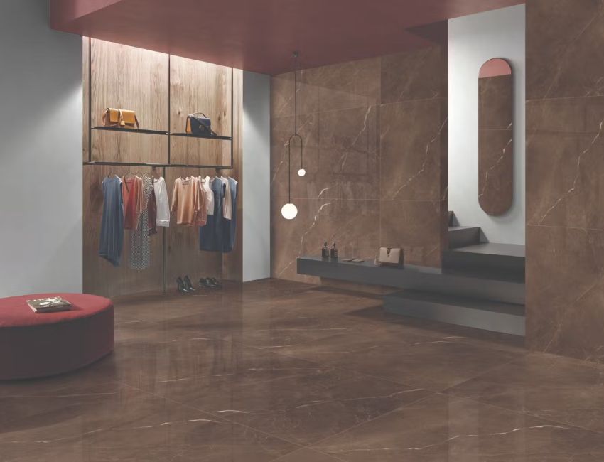 mocha mousse colour tiles