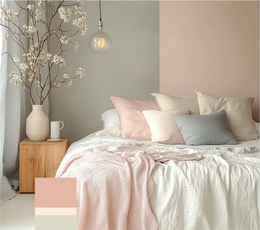 Pastel Palettes for bedroom with a Dreamy Summer Feel