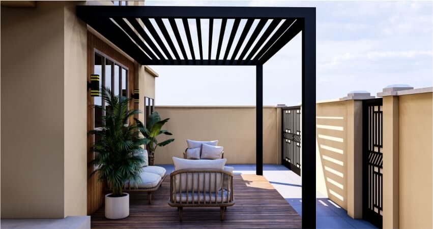 Balcony With Shading