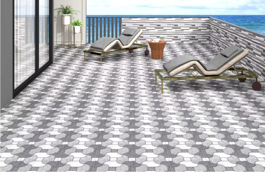 Patterned Balcony Tiles