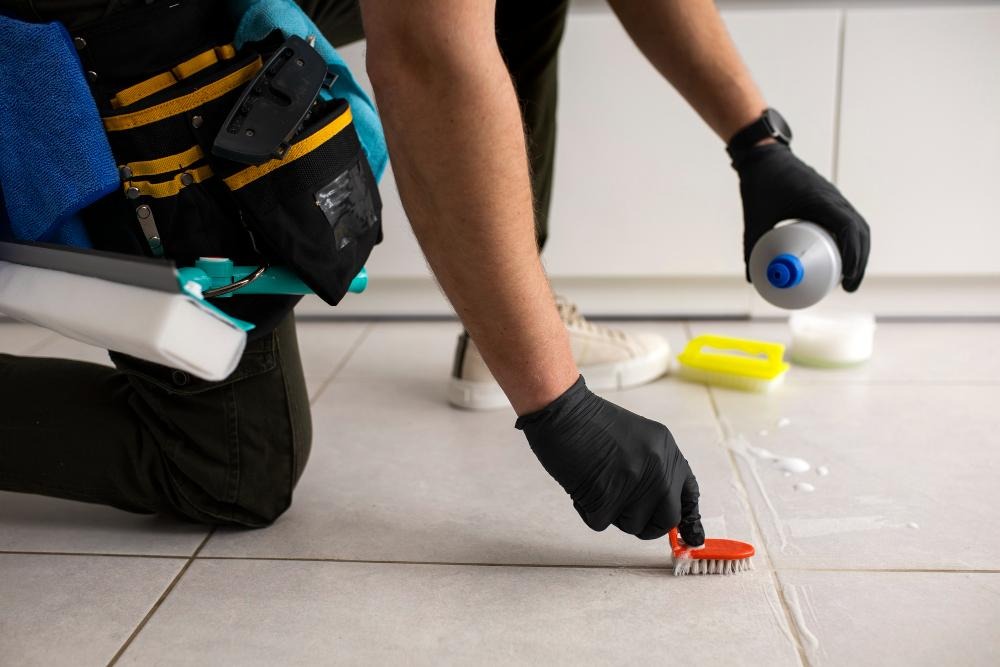 How to Clean Black Spots on Tiles